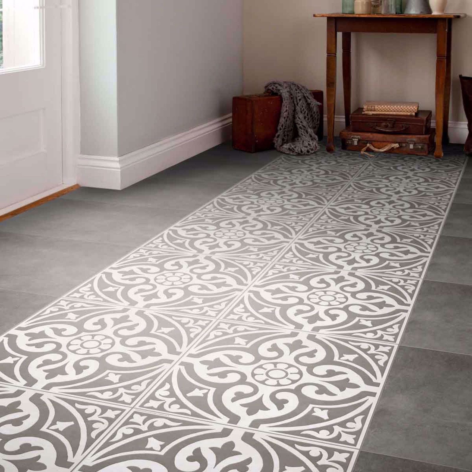 Victoria Grey Satin Floor Tile 33cmx33cm
