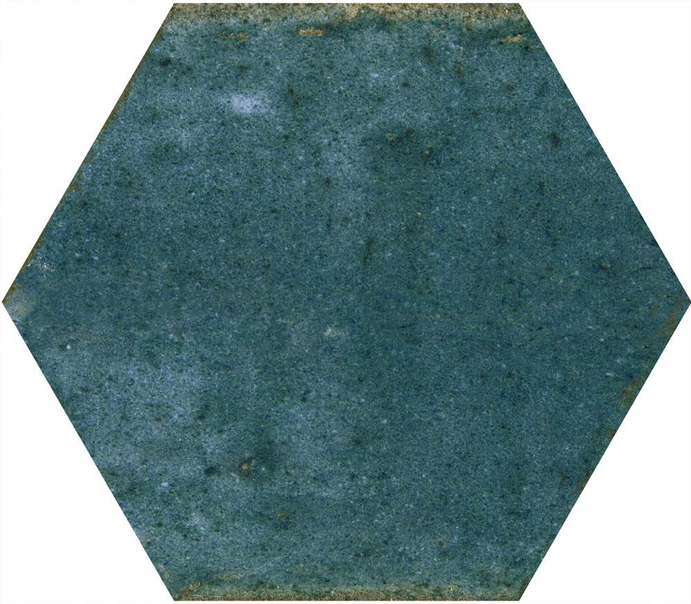 Hope Blue Hexagon Gloss Ceramic Wall Tiles 15x17.3cm-Verona-P12068