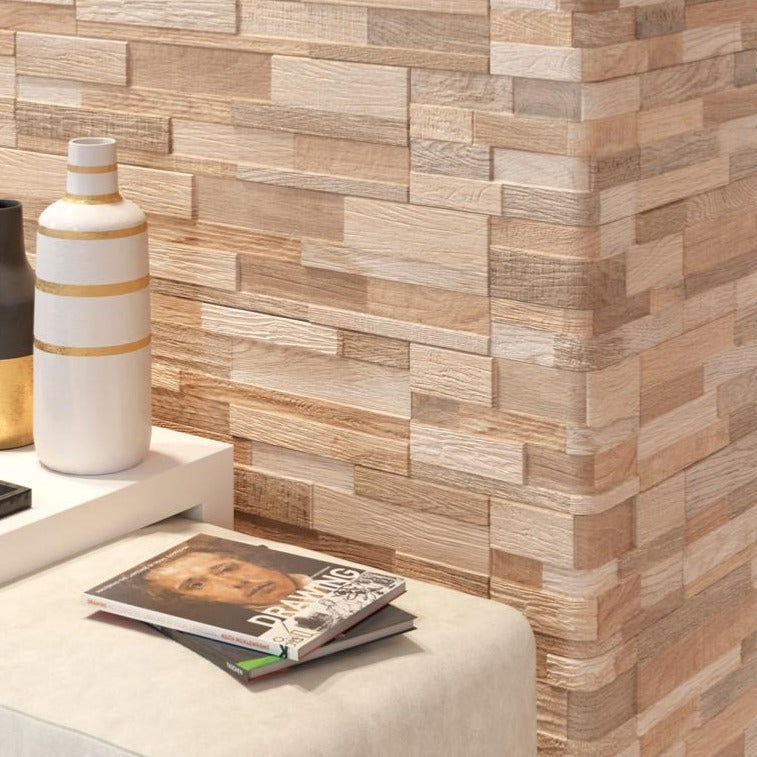 Wall Art Sand Porcelain Cladding 15x61cm