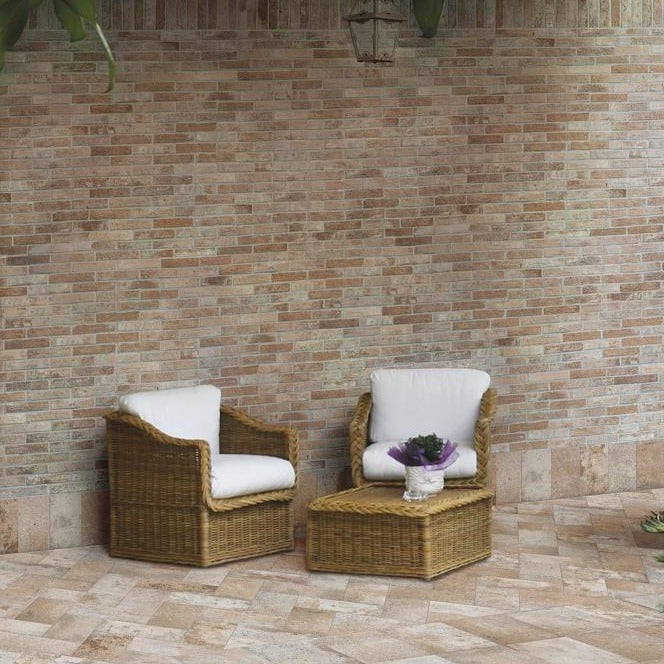 Rondine Bristol Rust Brick Slips 6x25cm