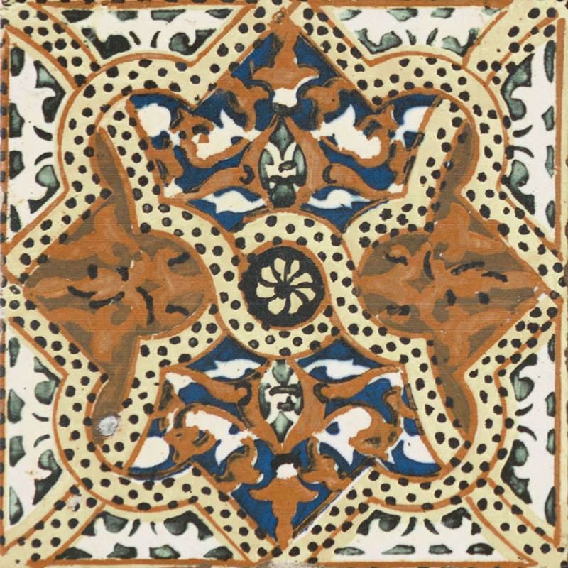 Morocco Multi Colour Pattern Tile 20x20cm
