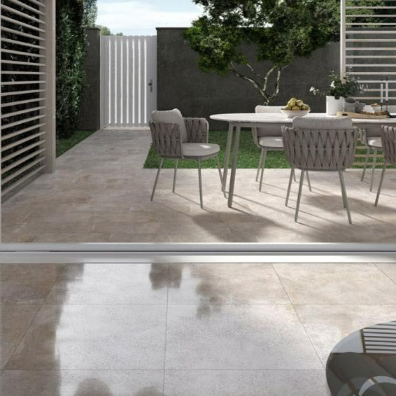 Rondine Ardesie Taupe Outdoor Porcelain Slab Tile 40x120cm