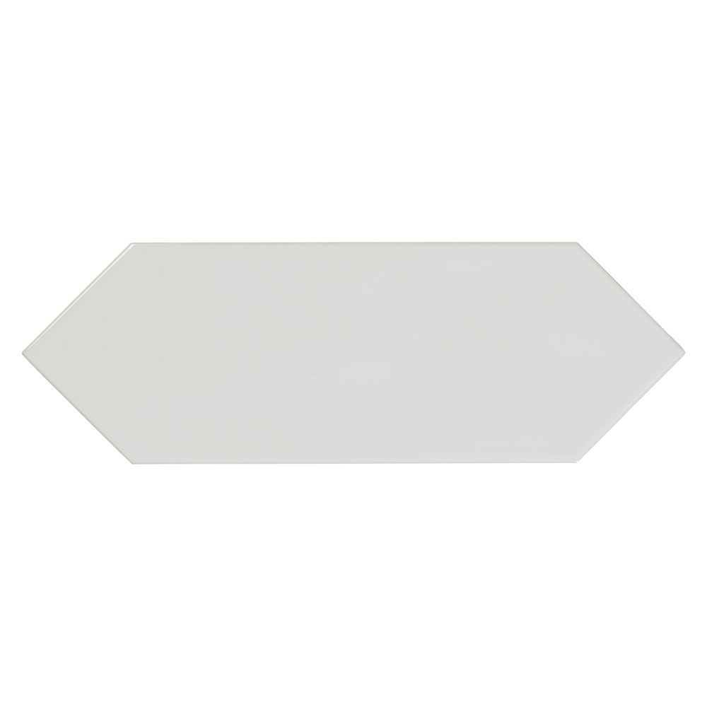Cast White Glazed Ceramic Wall Tile 10x30cm