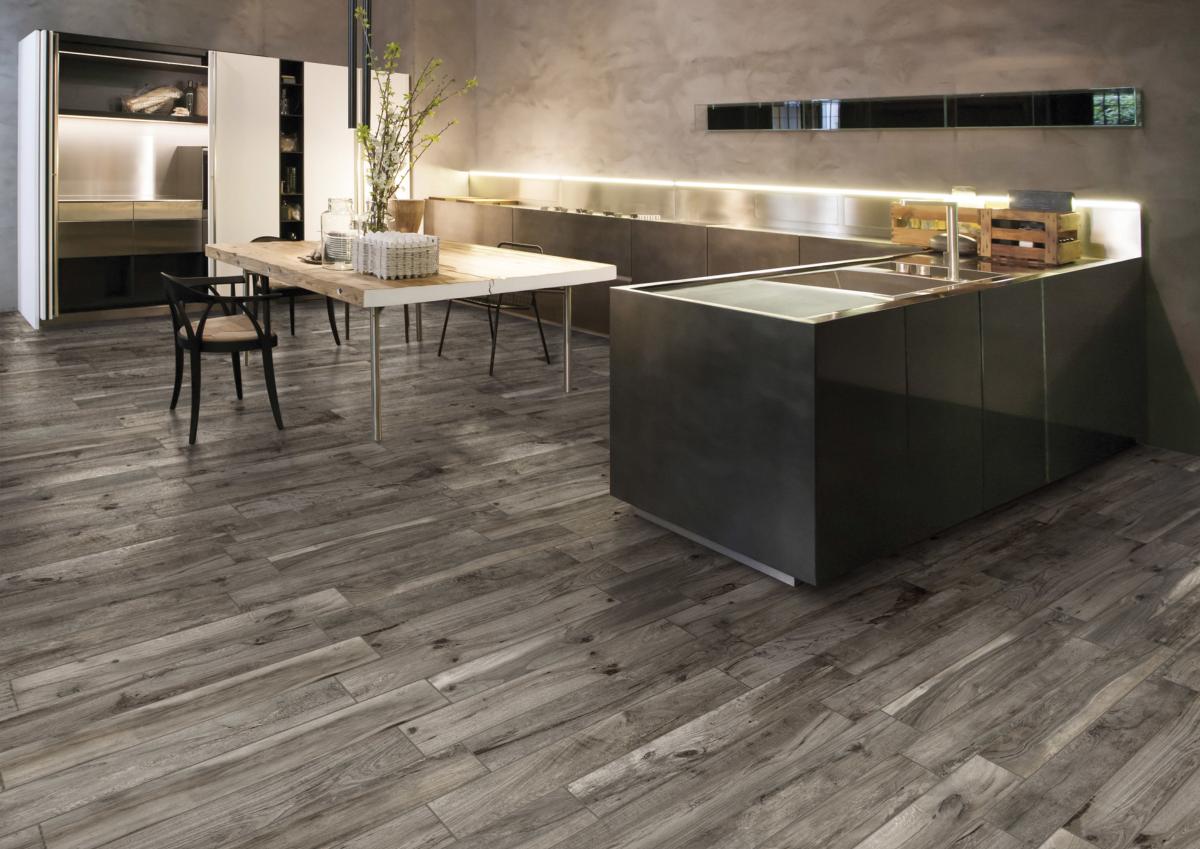 Rondine Living Cenere Wood Effect Porcelain Tile 7.5x45cm