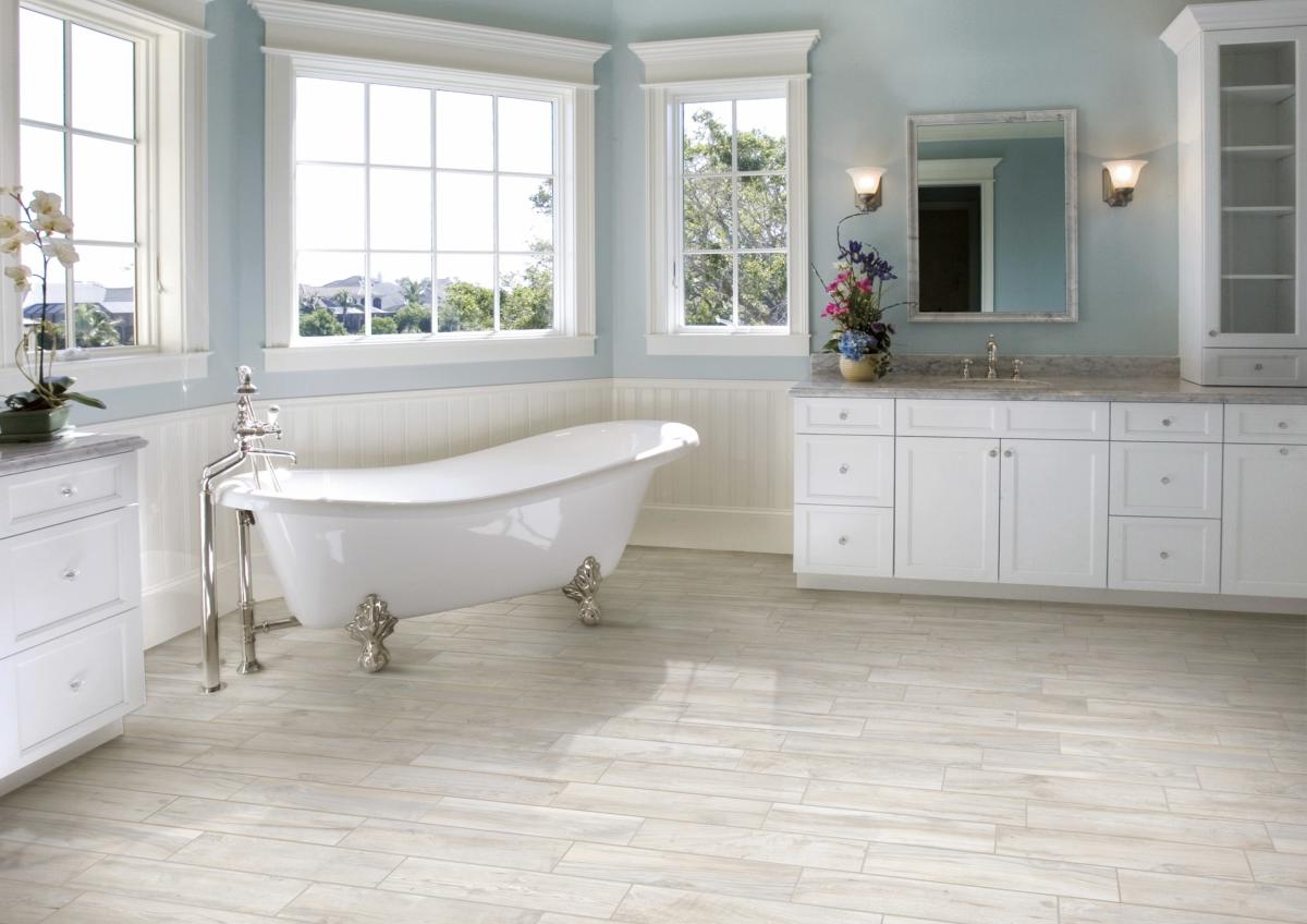 Rondine Living Bianco Wood Effect Porcelain Tile 7.5x45cm