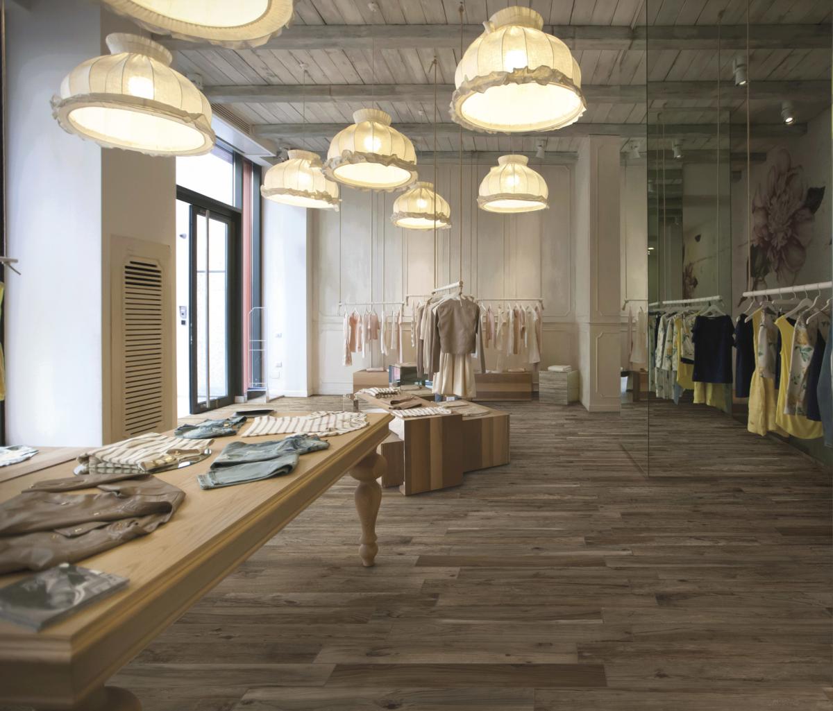 Rondine Living Noce Wood Effect Porcelain Tile 7.5x45cm