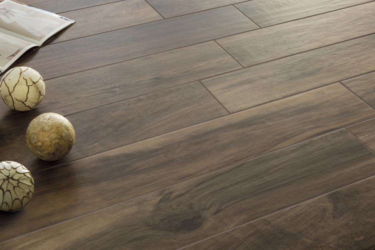 Rondine Living Noce Wood Effect Porcelain Tile 7.5x45cm