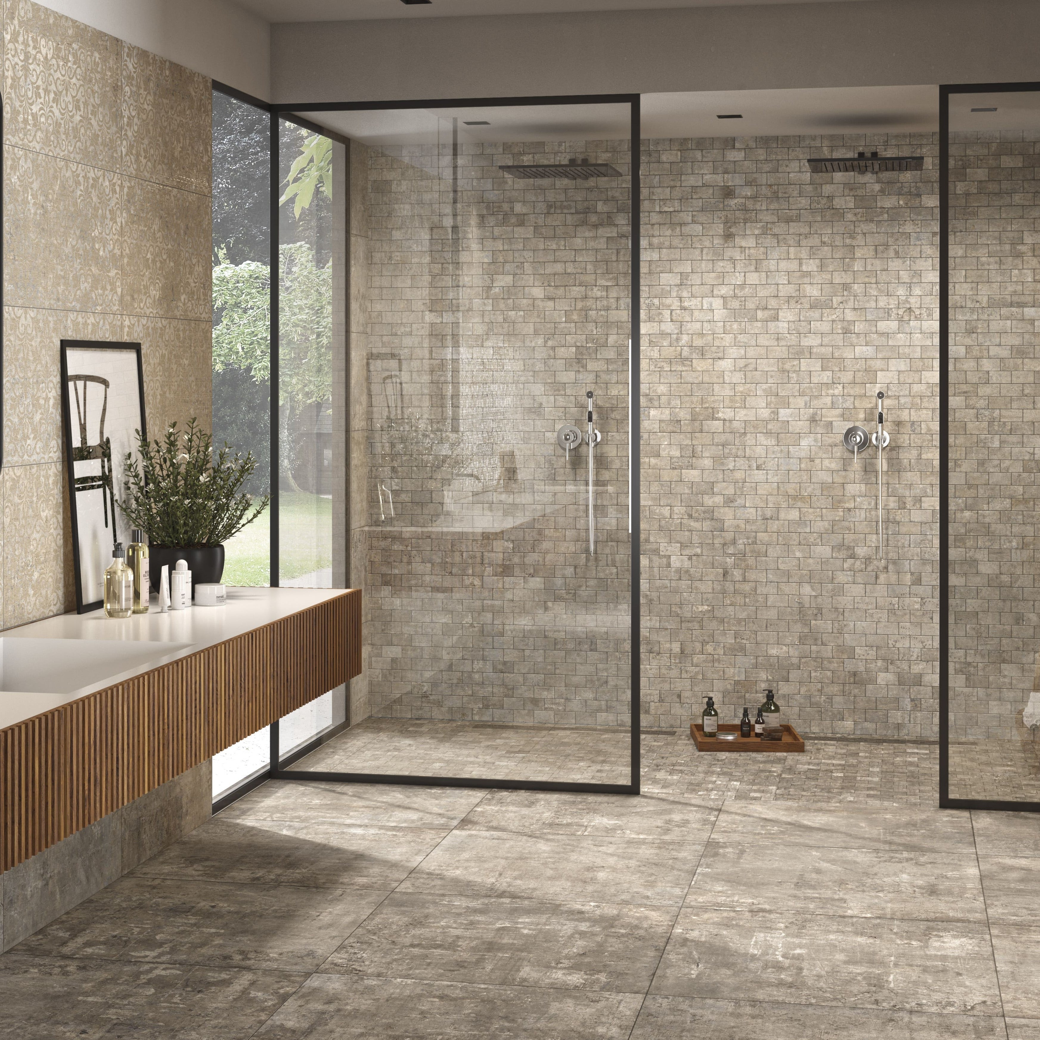 Industrial Concrete Effect Beige Tile 80x40cm