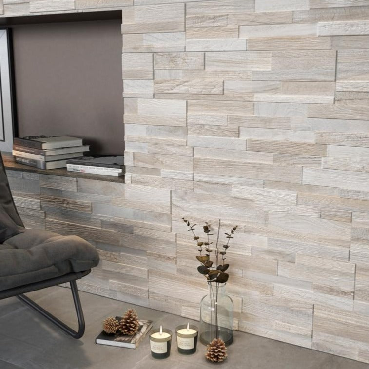 Wall Art Ice Porcelain Cladding 15x61cm