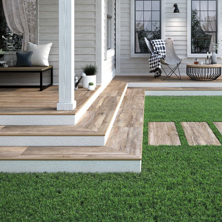 Rondine Hard&Soft Brown Outdoor Porcelain Slab Tile 40x120cm