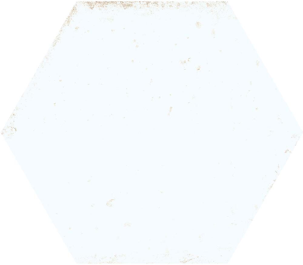 Hope White Hexagon Gloss Ceramic Wall Tiles 15x17.3cm