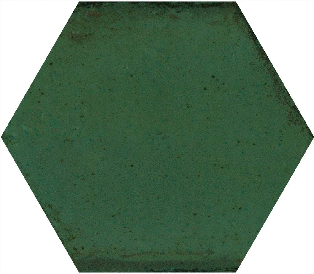 Hope Green Hexagon Gloss Ceramic Wall Tiles 15x17.3cm