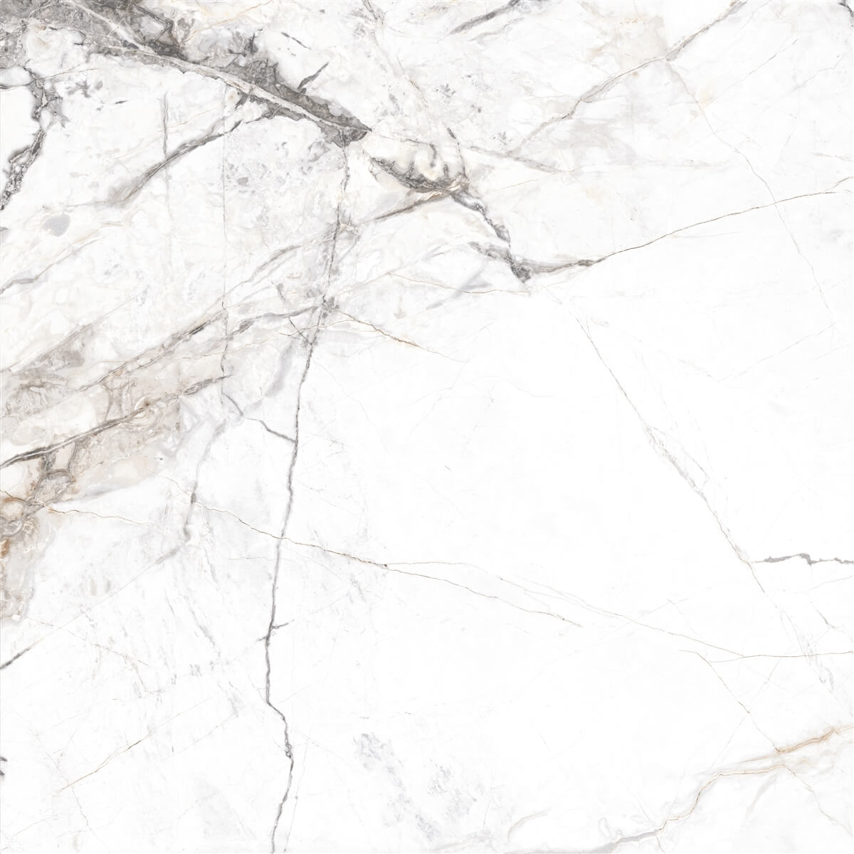 Yurtbay Invisible Satin Porcelain Marble Effect Tile 60x60cm