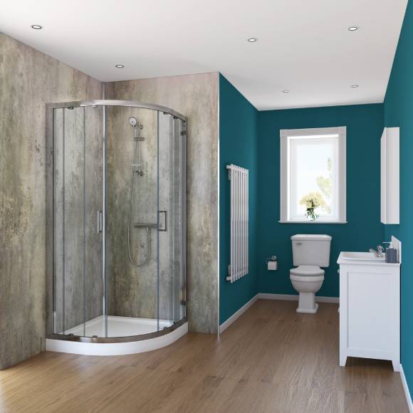 10mm Waterproof Shower Panel Retro Metallic 2400x1000mm