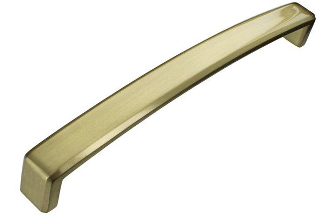170mm Chunky D-Shape Handle-Brushed Brass-