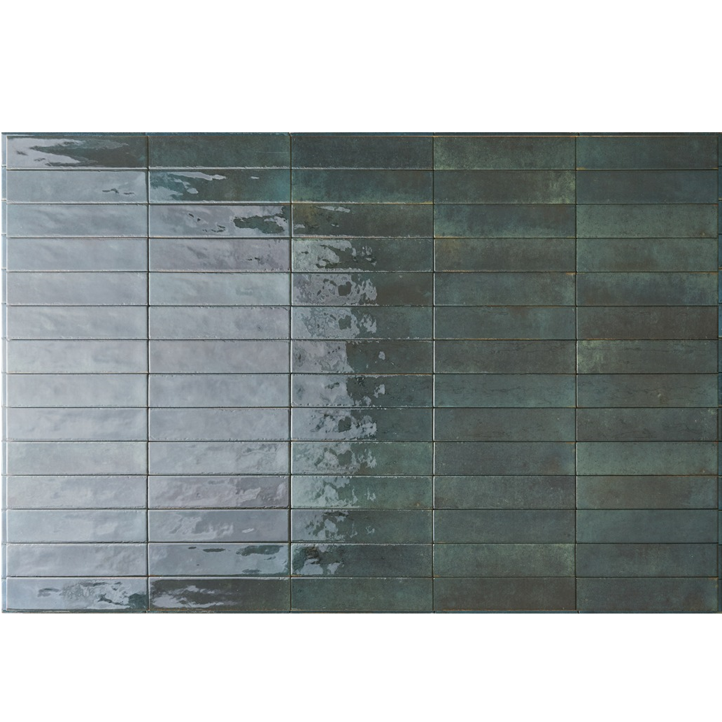 Soho Emerald Brick Effect Wall Tile 6x25cm