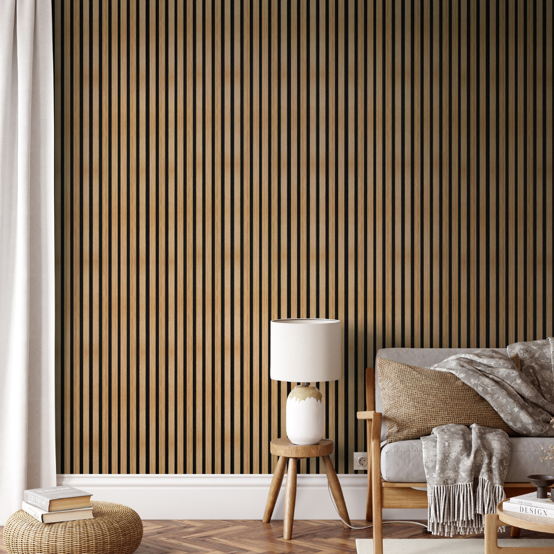 Acoustic Wall Panel English Oak 240x60cm