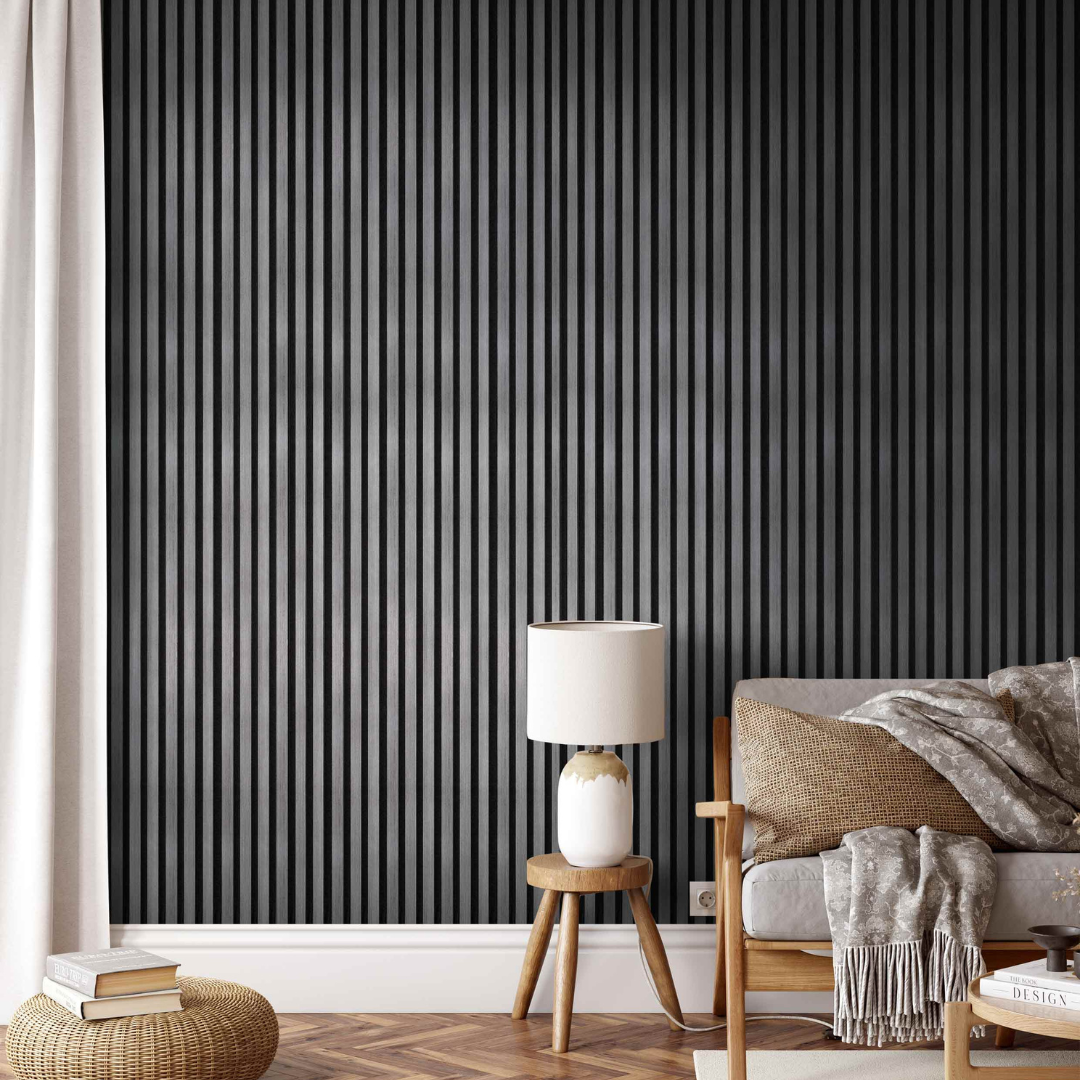 Acoustic Wall Panel Slate Grey 240x60cm