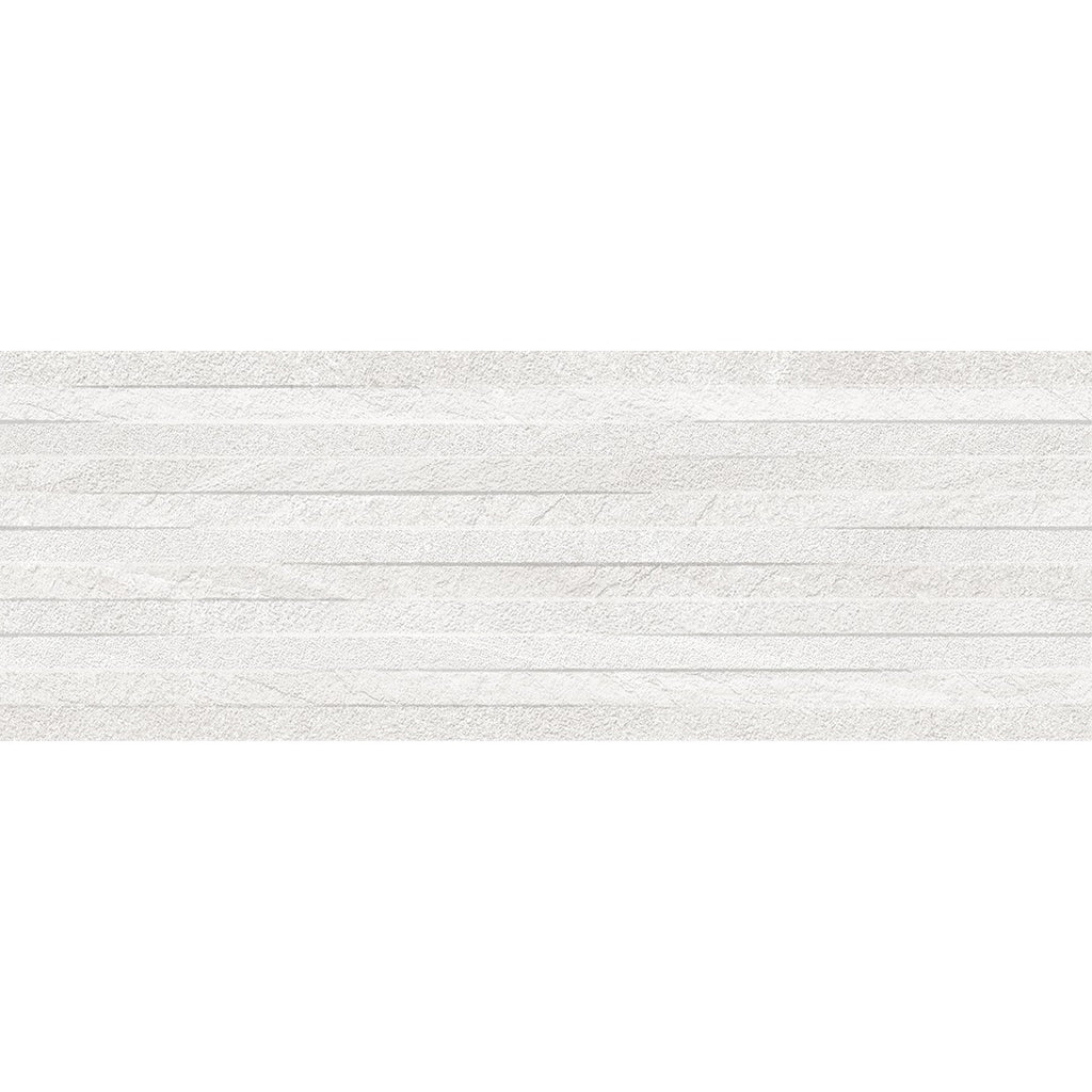 Aged Stone White Stone Effect Ceramic Decor Wall Tile 25x70cm