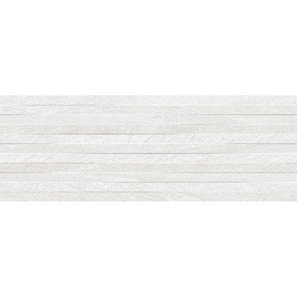 Aged Stone White Stone Effect Ceramic Decor Wall Tile 25x70cm