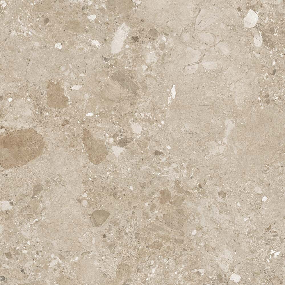 Amaya Terrazzo Beige Matt Porcelain Wall & Floor Tile 900x900mm-Verona-P14816