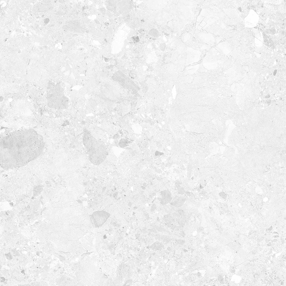 Amaya Terrazzo White Matt Porcelain Wall & Floor Tile 900x900mm-Verona-P14813