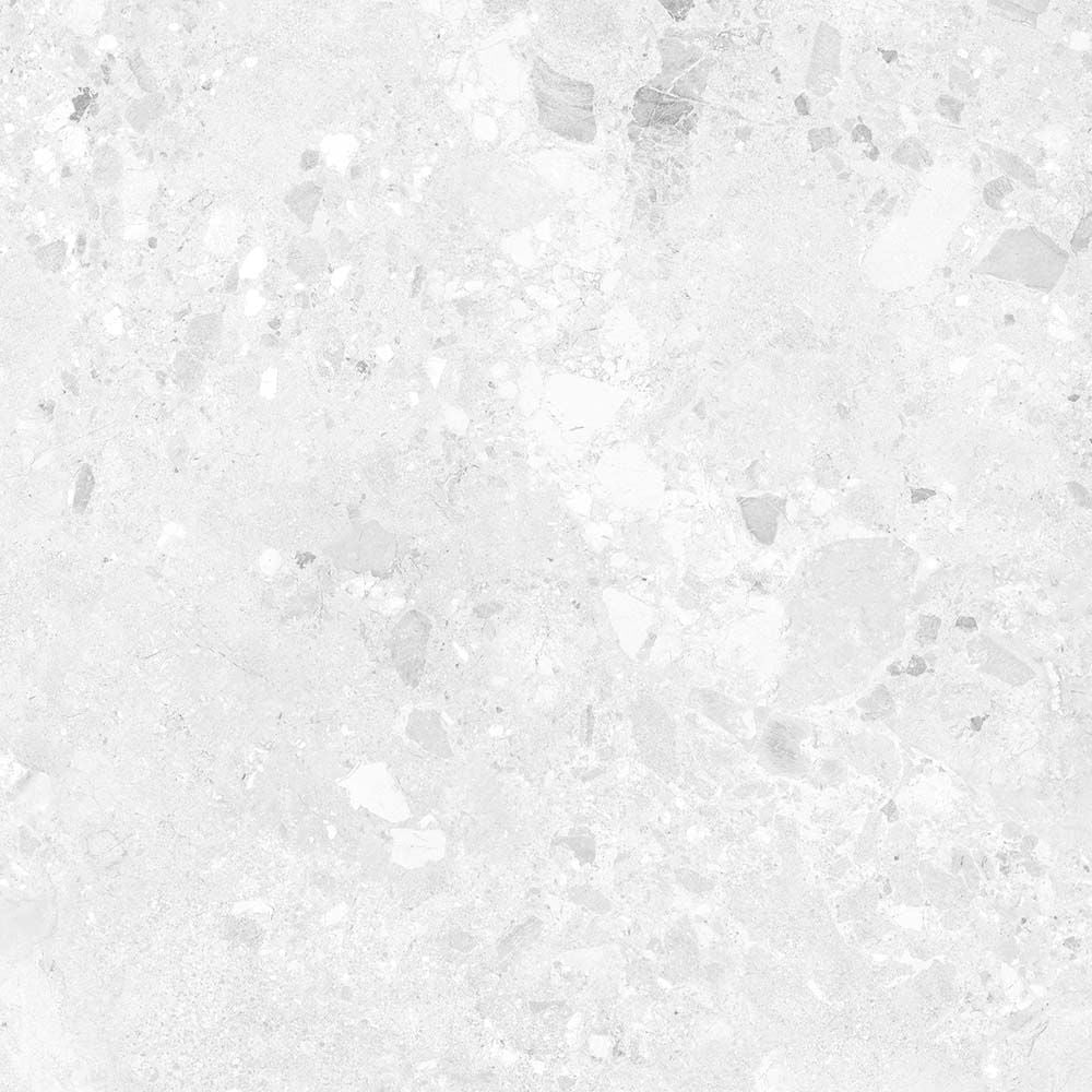 Amaya Terrazzo White Matt Porcelain Wall & Floor Tile 900x900mm-Verona-P14813