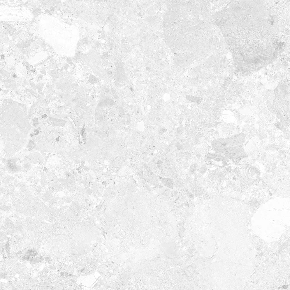 Amaya Terrazzo White Matt Porcelain Wall & Floor Tile 900x900mm-Verona-P14813