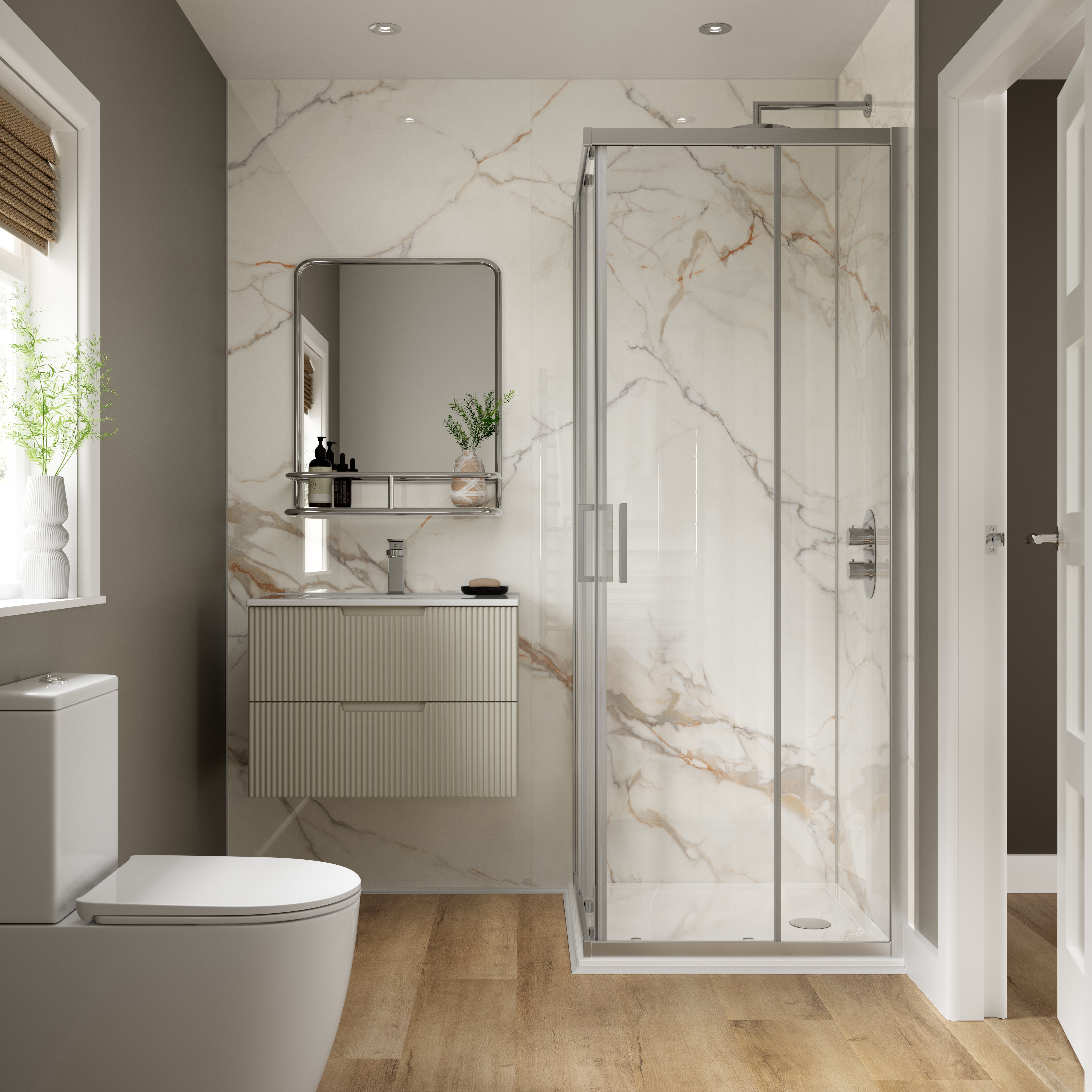 Aqua Wall Corinthia Gloss SPC Wall Panel 950x2400x6mm-Verona-WP1006
