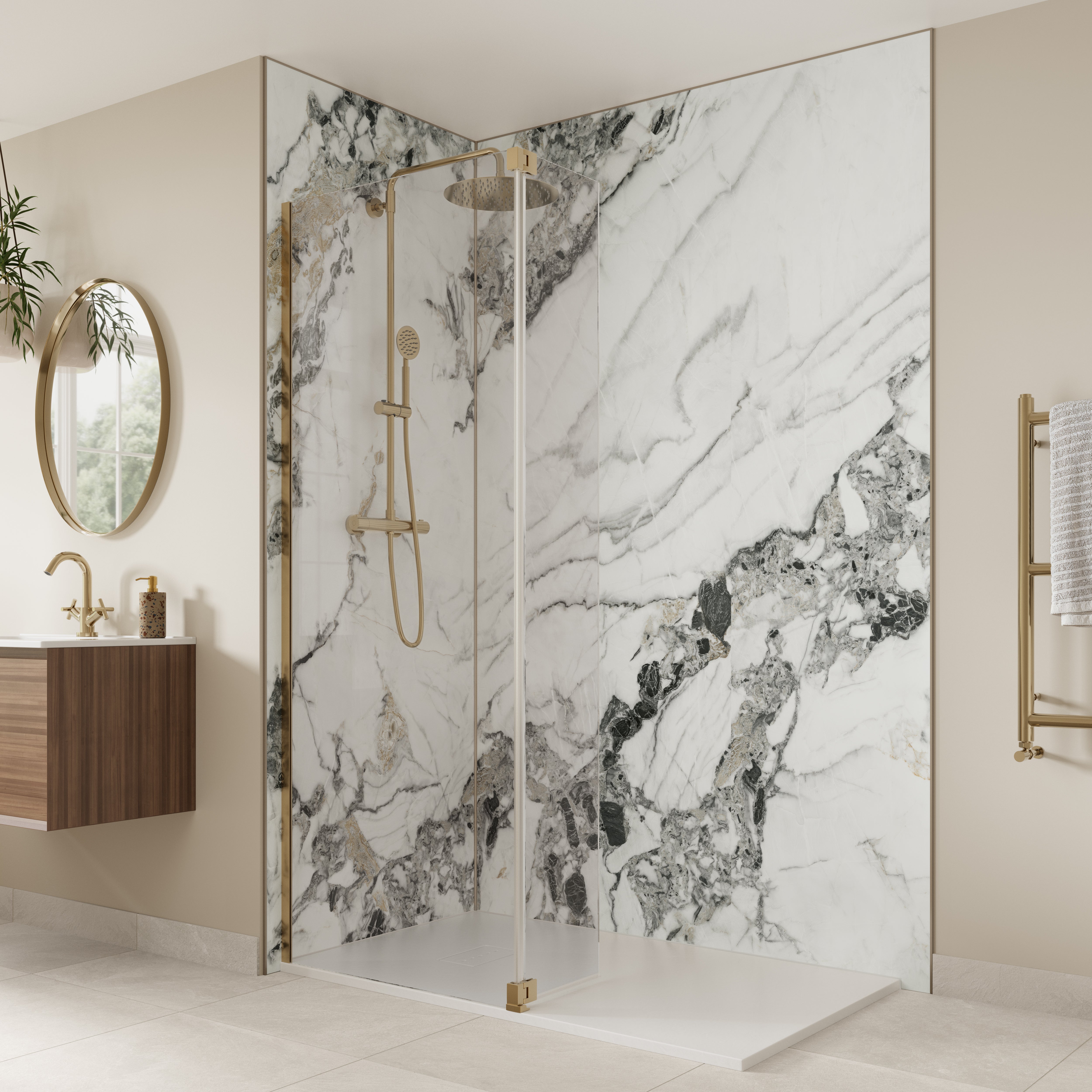 Aqua Wall Olympus Matt SPC Wall Panel 950x2400x6mm-Verona-WP1017