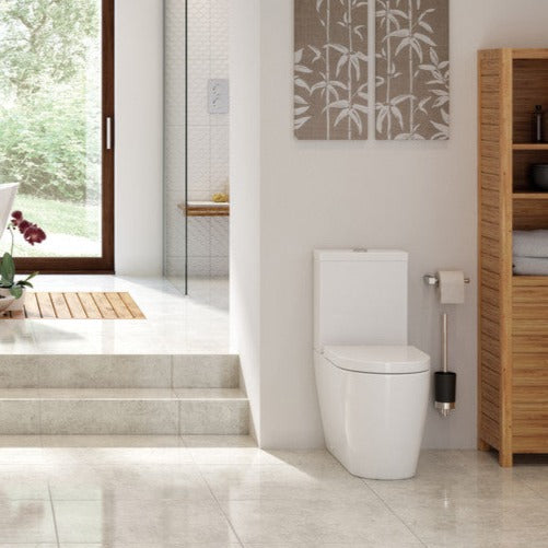 Colleen Rimless Close Coupled Fully Shrouded Comfort Height WC & Soft Close Seat
