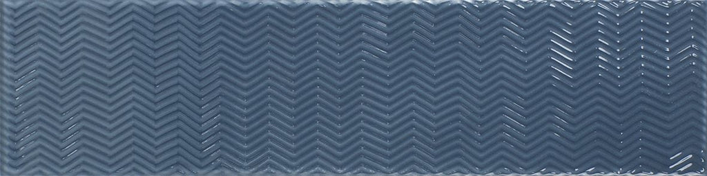 Crafted Gradient Patterns Denim Ceramic Tile 7.5x30cm-Verona-P10524