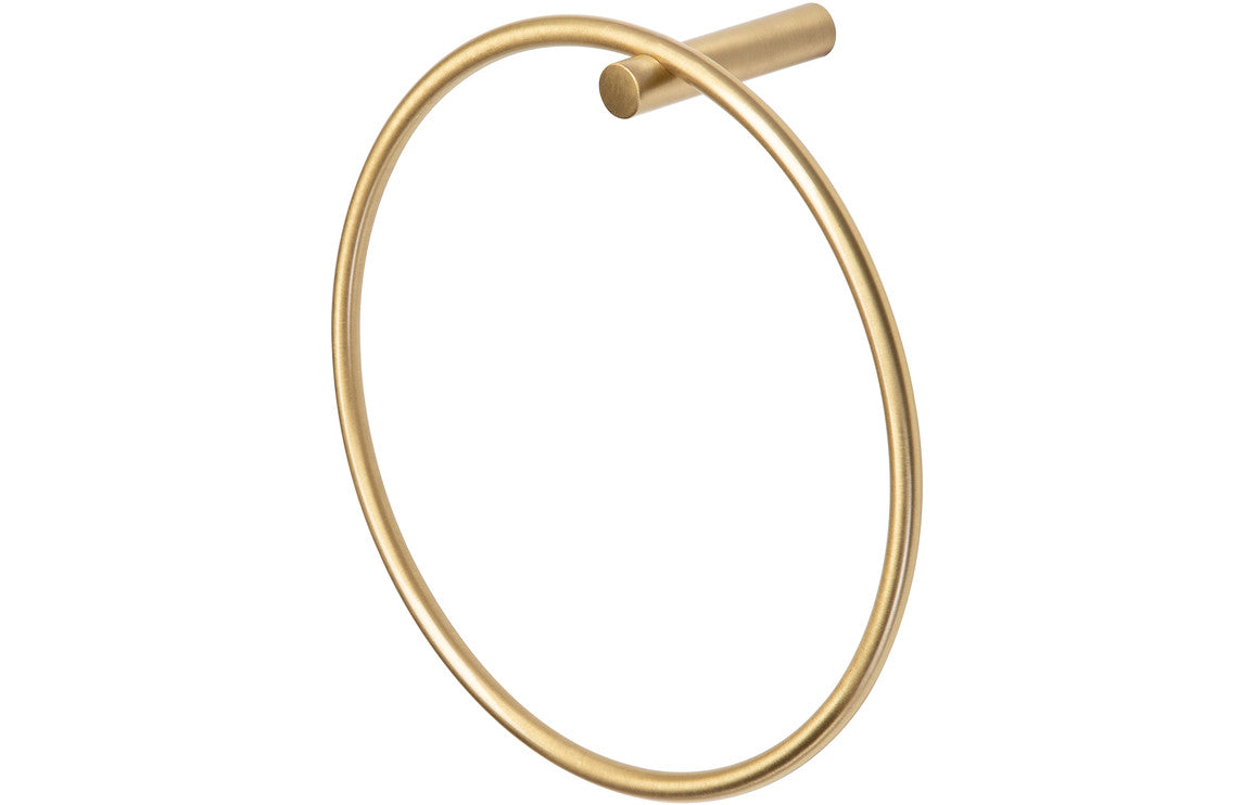 Berta Towel Ring - Brushed Brass