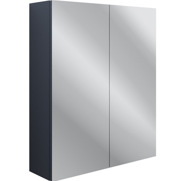 Picpoul 600mm 2 Door Mirrored Wall Unit - Indigo Ash