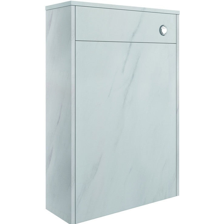 Tinto 600mm Floor Standing WC Unit - Marble White