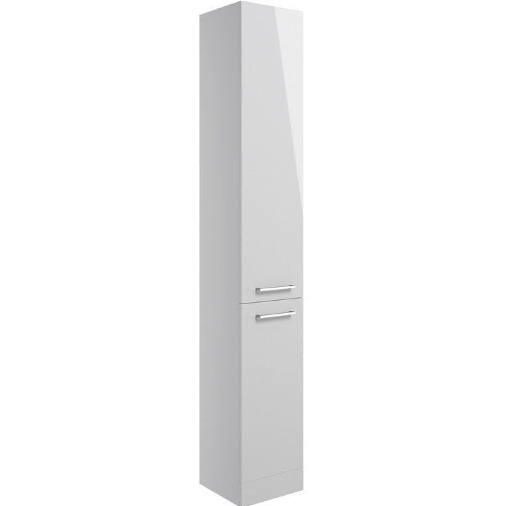 Elki 350mm Floor Standing 2 Door Tall Unit - Grey Gloss