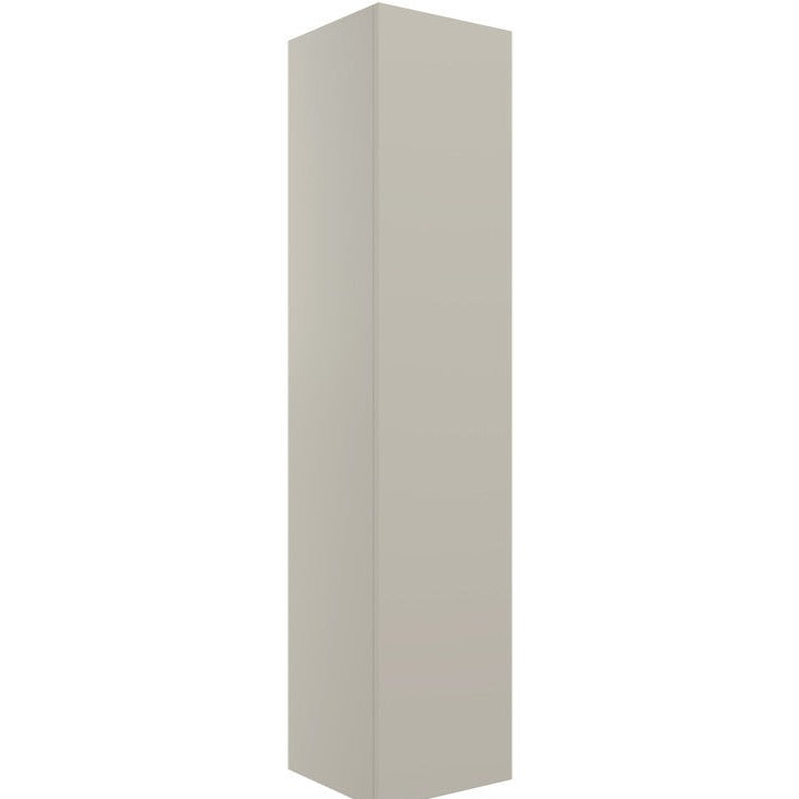 Monastrell 350mm Wall Hung 1 Door Tall Unit - Matt Latte