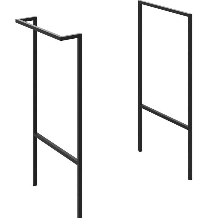 Monastrell Optional Frame with Integrated Towel Rail - Matt Black