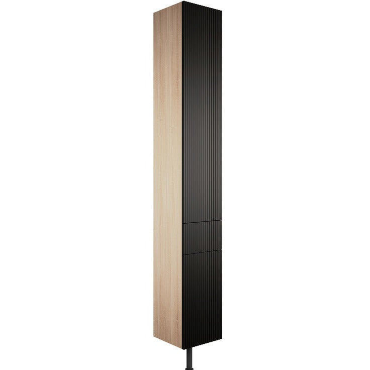 Unico 300mm 2 Door, 1 Drawer Tall Unit - Matt Graphite Grey