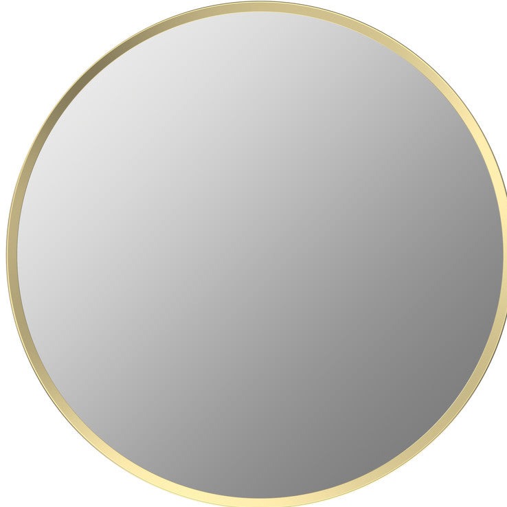 Mai Round Mirror - Brushed Brass