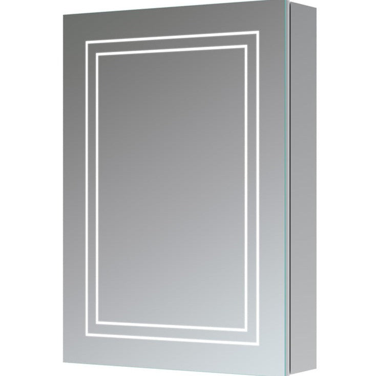 Maryam 500mm 1 Door Front-Lit LED Mirror Cabinet