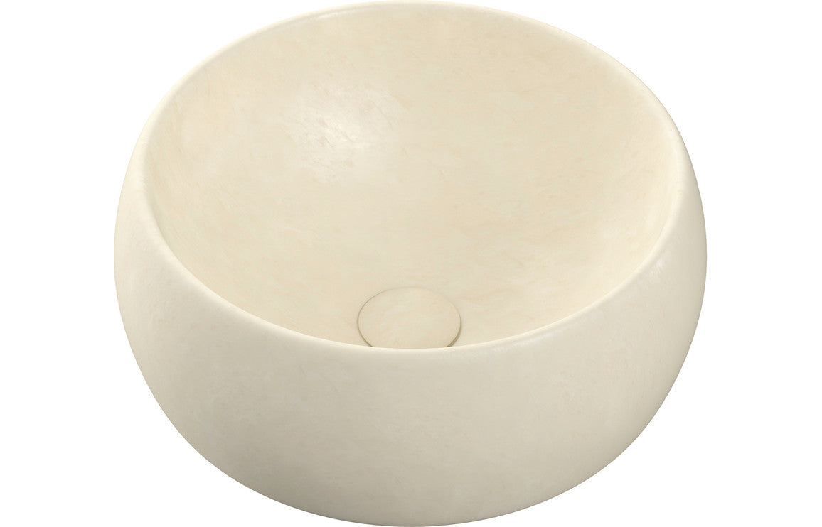 Haku 400mm Ceramic Washbowl - Stone Effect