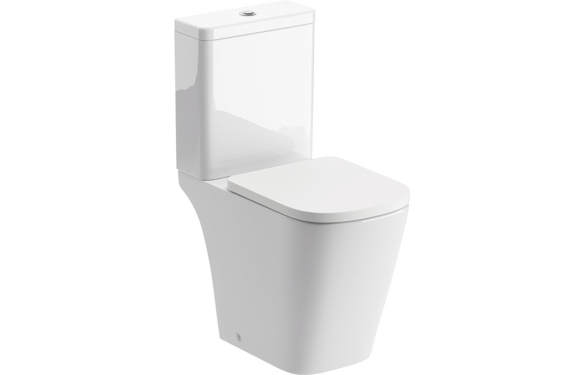 Tilly Rimless Close Coupled Part Shrouded Short Projection WC & Soft Close Seat