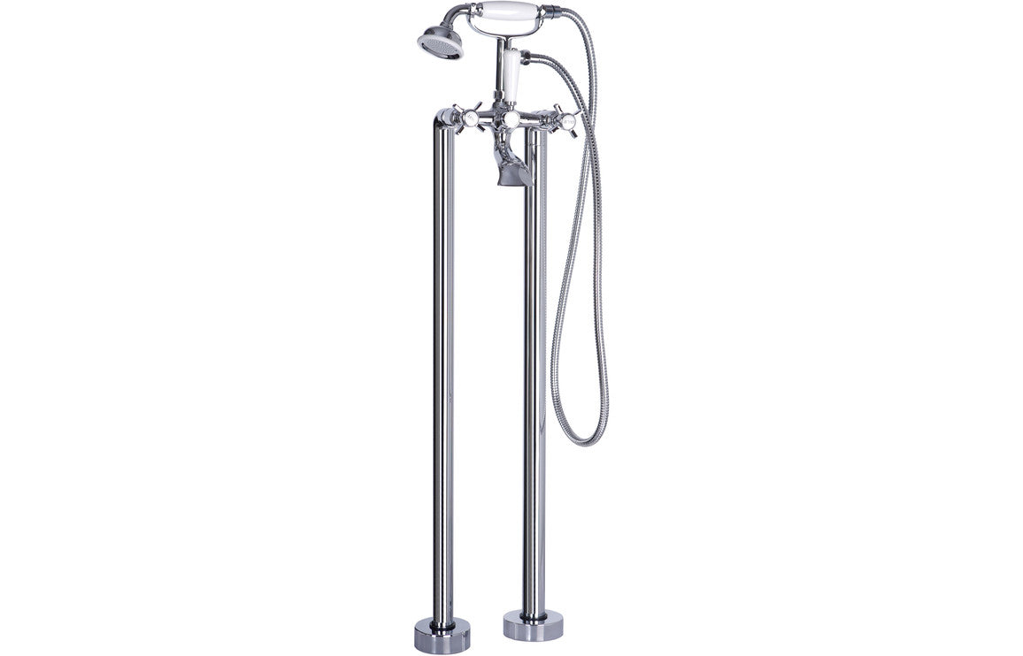 Bardi Floor Standing Bath/Shower Mixer - Chrome