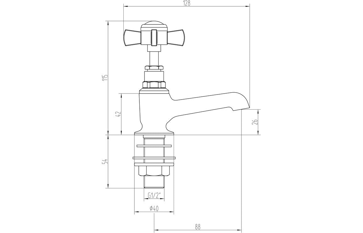 Bardi Basin Taps - Chrome