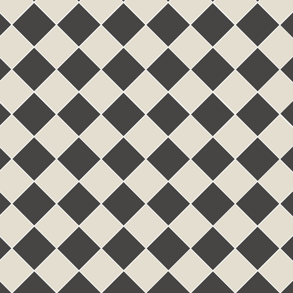 Original Style Victorian Oxford Black and White Pattern
