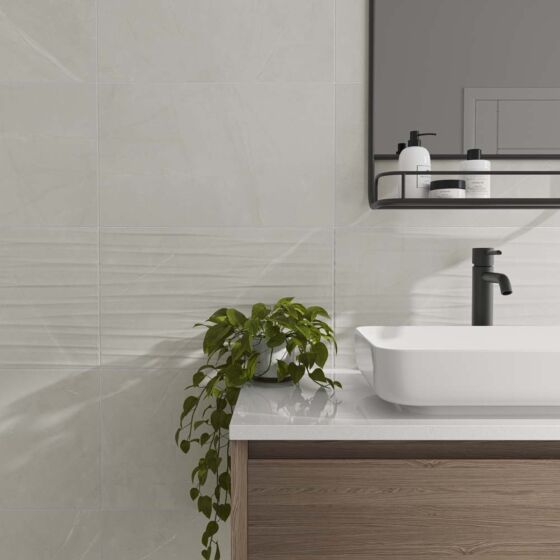 Elbert Blanco Matt Ceramic Wall Tile 33x55cm-Verona-P12811