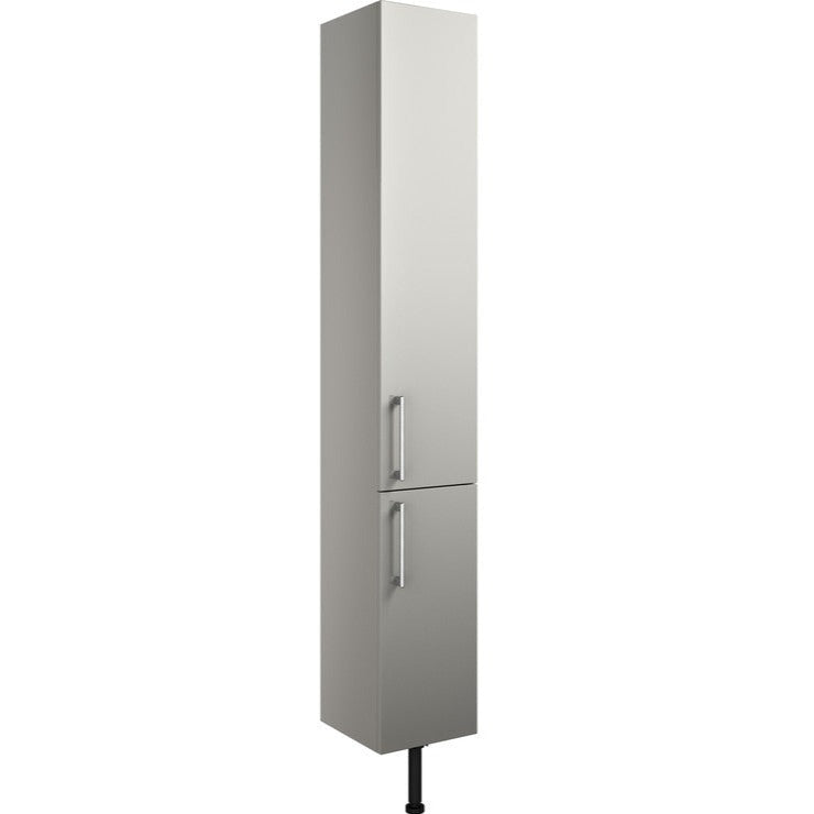 Chablis 300mm 2 Door Tall Unit - Light Grey Gloss