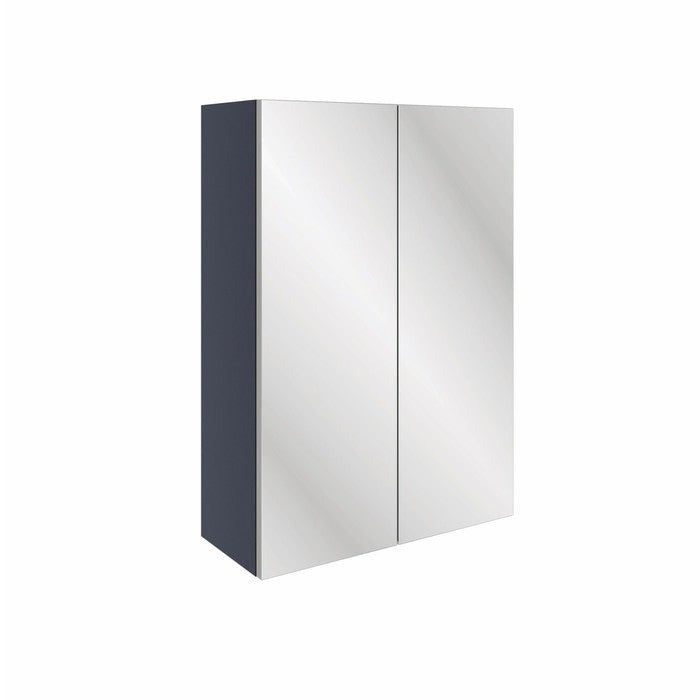 Valpolicella 500mm Mirrored Wall Unit - Matt Indigo Blue