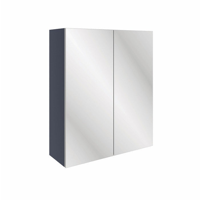 Valpolicella 600mm Mirrored Wall Unit - Matt Indigo Blue